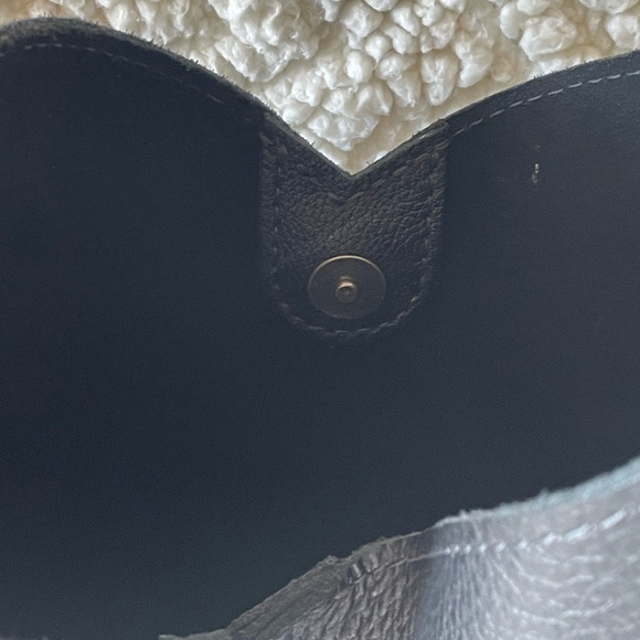 Black Pebbled Leather Women's Bag - Picture 3 of 12